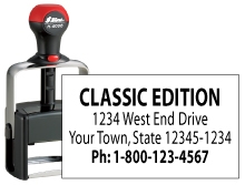 <font color=#ff0000>Heavy Duty Self-Inking Stamp</font color>