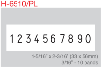 H-6510PL - H-6510PL Heavy Duty Self-Inking Numberer with Plate