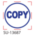 SU-13687 - Small "Copy" <BR> Title Stamp