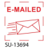 SU-13694 - Small "E-Mailed" <BR> Title Stamp