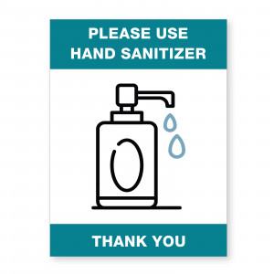 SAFETY AWARENESS SIGN HAND SANITIZER